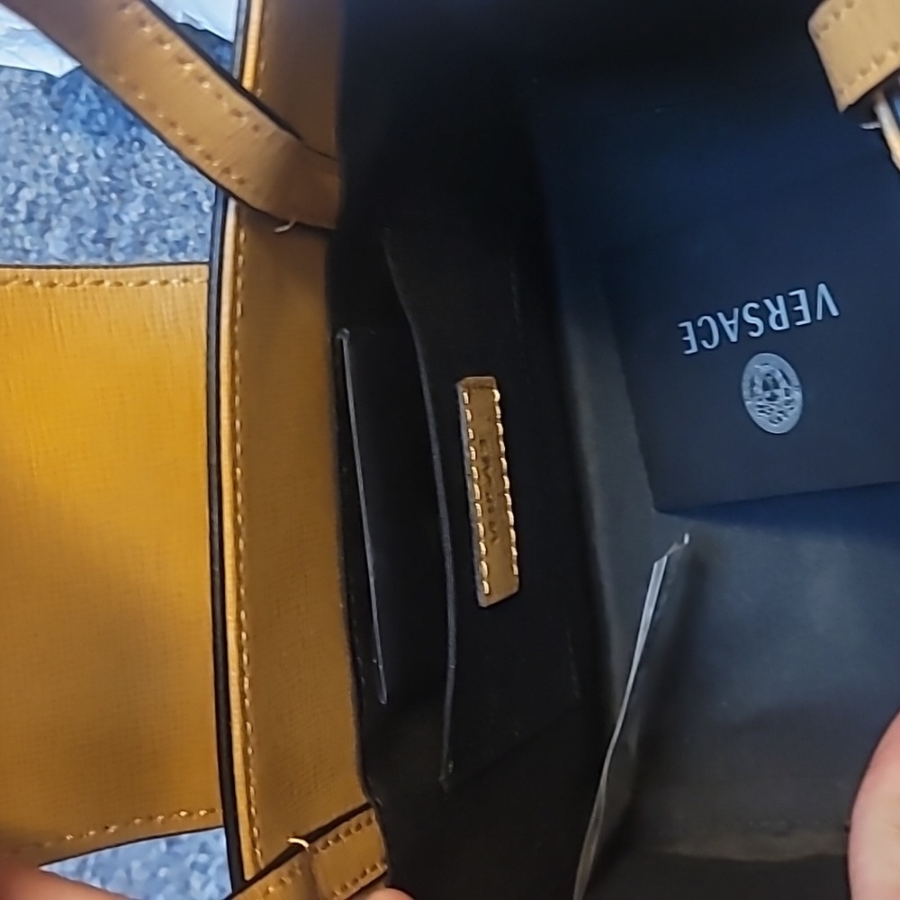 Versace  Virtus Tan Handbag - Picture 9 of 9